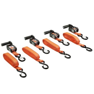 Image showing  1.25 in. x 16 ft. Ratchet Tie-Down Straps, 700 lb., 4-Pack
