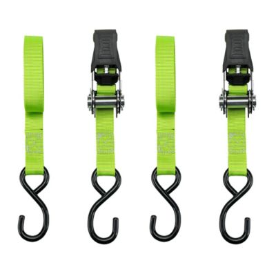 Traveller 1 in. x 6 ft. Padded Ratchet Tie-Down Straps, 500 lb., 2-Pack