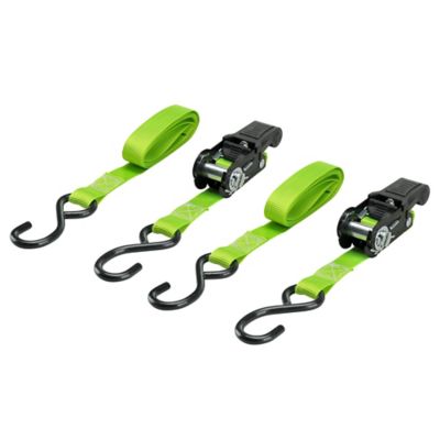 Image showing  1 in. x 6 ft. Padded Ratchet Tie-Down Straps, 500 lb., 2-Pack