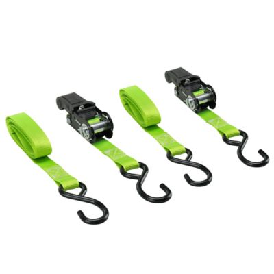 Image showing  1 in. x 6 ft. Padded Ratchet Tie-Down Straps, 500 lb., 2-Pack