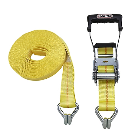 Traveller 2 in. x 30 ft. Ratchet Tie-Down Strap, FH9917