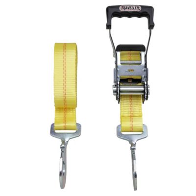 Traveller 2 in. x 8 ft. Ratchet Tie-Down Strap with Snap Hook, FH9920