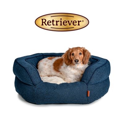 Image showing  Hexagon Boucle Tricot Piping Dog Bed, 28 in.