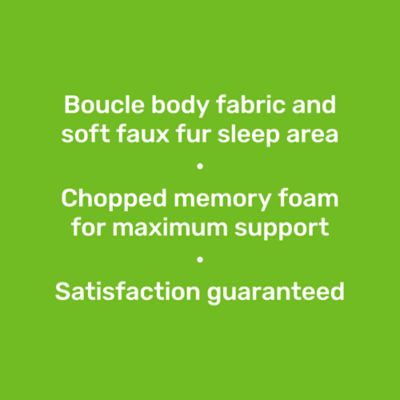 Image showing  Hexagon Boucle Tricot Piping Dog Bed, 28 in.