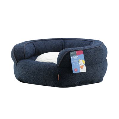 Image showing 7 th Retriever Hexagon Boucle Tricot Piping Dog Bed, 28 in.