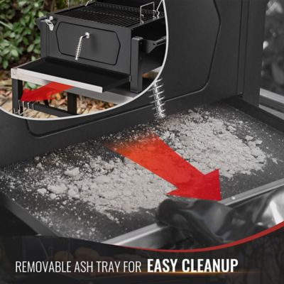 Image showing 7 th Royal Gourmet Portable Barrel Charcoal Grill with Side Handles and Bottle Opener, 303 sq. in., Black