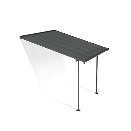 Canopia by Palram Sierra 10 ft. x 10 ft. Patio Cover - Gray/Gray, HG9076