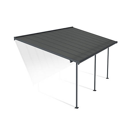 Canopia by Palram Sierra 10 ft. x 18 ft. Patio Cover - Gray/Gray, HG9078