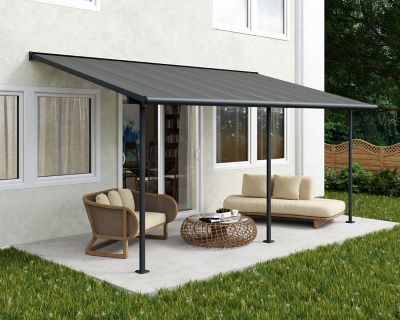 Image showing  10 x 18ft. Sierra Pati Cover, Gray/Gray