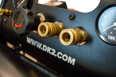 Image showing  1HP-2 Cylinder Brushless 4Gal.Twin stack Portable Silent Oil-Free Electric Air Compressor Max 125PSI- AC04G