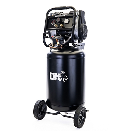 DK2 2HP Twin cylinder Brushless 20G 2Stage Portable Silent Oil-Free Electric Air Compressor Max 150PSI-AC20G