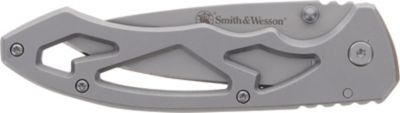 Image showing  3 in. Drop Point Silver Skeletonized Knife