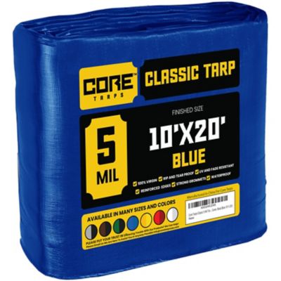 Core Tarps 10 ft. x 20 ft. Tarp, 5 Mil, Blue