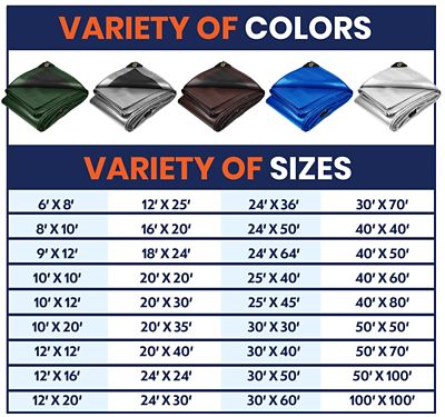 Image showing  12 x 16ft. Tarp, 7 Mil, Green/Black