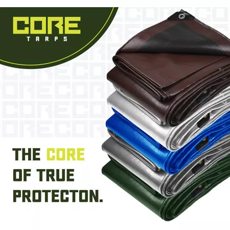 Core Tarps 24 ft x 64 ft Tarp 8 mil White Tarps