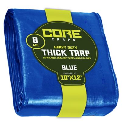 Core Tarps 10 ft. x 12 ft. Tarp, 8 Mil, Blue
