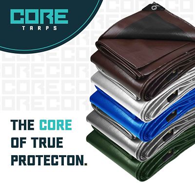 Image showing 6 th Core Tarps 10 ft. x 10 ft. Tarp, 16 mil, White