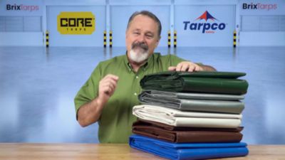 Image showing  30 ft. x 50 ft. Tarp, 20 Mil, White