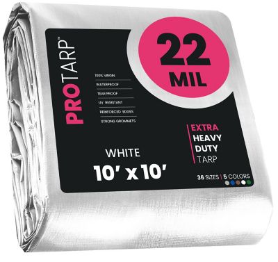 Protarp 10 ft. x 10 ft. Tarp, 22 Mil, White