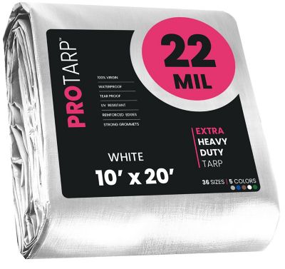 Protarp 10 ft. x 20 ft. Tarp, 22 Mil, White