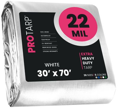 Protarp 30 ft. x 70 ft. Tarp, 22 Mil, White