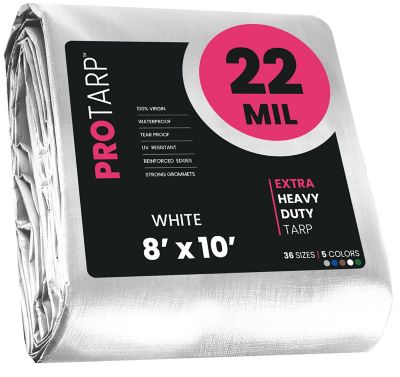 Protarp White 22Mil 8 x 10 Tarp, PT-204-8X10