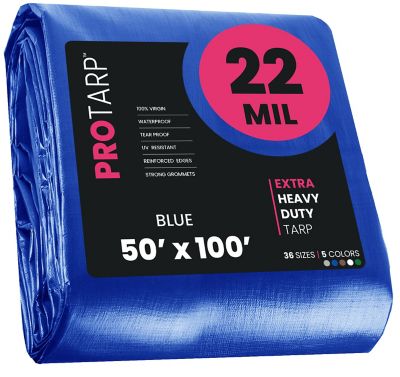 Protarp Blue 22Mil 50 x 100 Tarp, PT-205-50X100