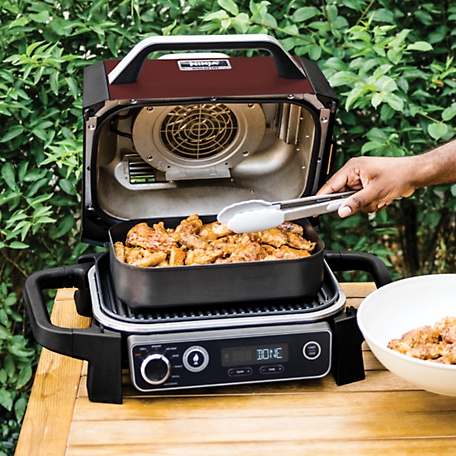 Ninja Woodfire Outdoor Grill & Air Fryer - Red : BBQGuys
