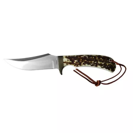 Uncle Henry 4.92" UH Staglon Fixed Blade Knife with 4.92" Leather Knives