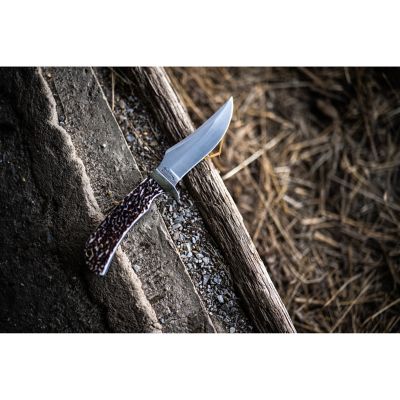 Image showing  4.92 in. UH Staglon 4 in. Fixed Blade Knife with Leather