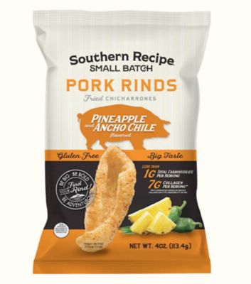Rudolph's Pineapple Ancho Chili Pork Rinds, 7SRPR0400PA01