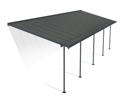 Canopia by Palram Sierra 10 ft. x 32 ft. Patio Cover - Gray/Gray, HG9083