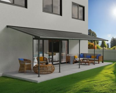 Image showing  Sierra 10 x 32ft. Patio Cover, Gray, HG9083