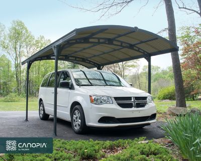 Image showing  Atlas 5000 10 ft. x 16 ft. Carport - Gray/Bronze, HG9136