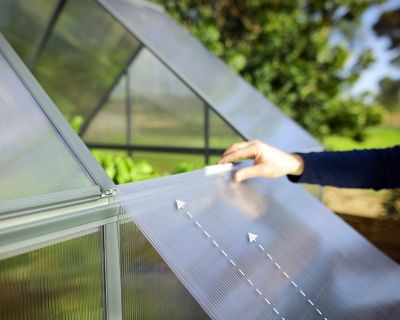 Image showing 6 th Canopia by Palram 6 L x 4 W ft. Gray Mythos Greenhouse