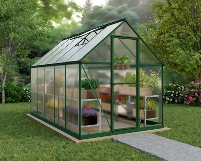 Image showing  6 L x 10 W ft. Green Mythos Greenhouse