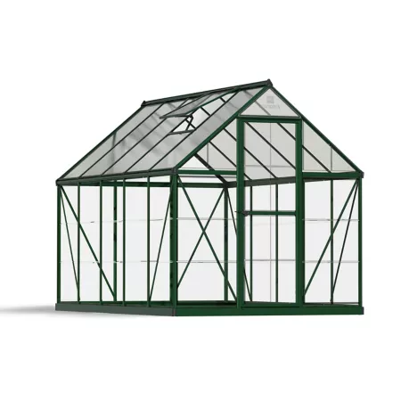 Canopia by Palram Green Hybrid Greenhouse 6 ft Length x 10 ft Width Hobby Greenhouses