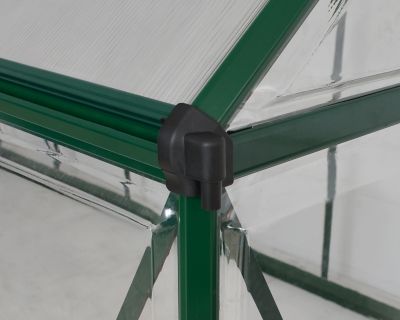 Image showing  6 L x 10 W ft. Green Hybrid Greenhouse