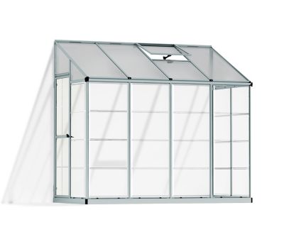Canopia by Palram Hybrid Lean-To 4 ft. x 8 ft. Greenhouse - Silver, HG5548