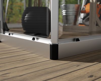 Image showing 8 th Canopia by Palram 4 L x 8 W ft. Silver Hybrid Lean-To Greenhouse