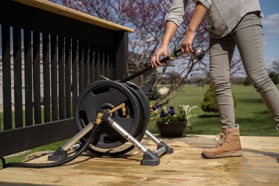 Image showing 5 th Gorilla Aluminum Zero-Rust 150 ft. Compact Hose Reel, GRS-150