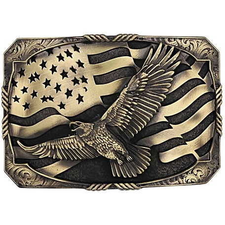 Montana Silversmiths Ab-Eagle & Flag Brass, A947C
