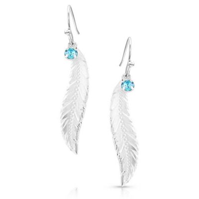 Montana Silversmiths Er-Slvr Feather Dangle-Ltq, AMER5460