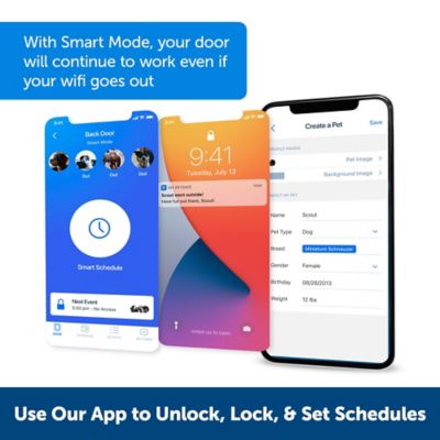 Image showing  Connected SmartDoor Pet Door, ZPA19-17252, Large