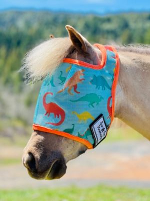 Star Point Horsemanship Dinosaur Horse Fly Mask without Ears