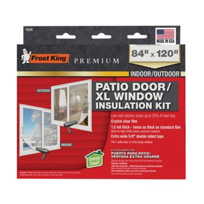 Frost King Heavy Duty Indoor/Outdoor Patio Door/XL Window Shrink Kit, V86M
