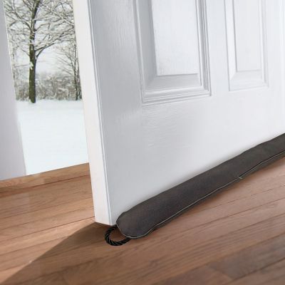 Image showing  2-3/4 in. x 3 in. x 36 in. Polyester Door Draft Stop, Dark Grey, Zippered