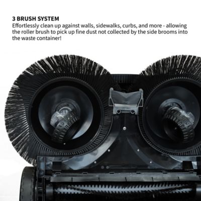 Image showing  30 in. Battery-Powered Push Sweeper with Triple Power Brooms Electric Drive and Dust Suppression