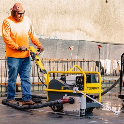 Image showing  10 in. Early Entry Green Concrete Saw with 8.5 Hp Honda Gx 270 Engine