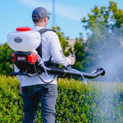 Image showing  4 gal. Cordless Backpack Mosquito Fogger 36V Leaf Blower for Pest Control